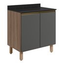 Ver imagem 1 de Balcão 60 Cm com Tampo 02 Portas Nicioli