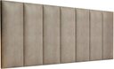 Ver imagem 1 de Cabeceira Painel Imperial Estofada Suspensa Queen Bege 1,60m - Pc Móveis