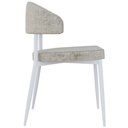 Ver imagem 7 de Kit 08 Cadeiras Estofada para Sala de Jantar Serena Branco C01 Linho Lautrec Off White - Lyam Decor