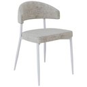 Ver imagem 6 de Kit 08 Cadeiras Estofada para Sala de Jantar Serena Branco C01 Linho Lautrec Off White - Lyam Decor