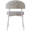 Ver mais imagens de Kit 08 Cadeiras Estofada para Sala de Jantar Serena Branco C01 Linho Lautrec Off White - Lyam Decor