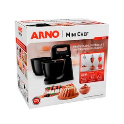 Batedeira Portátil Arno Mini Chef HM11 4 Velocidades 400W 2 Tigelas - 8