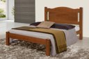 Ver imagem 1 de Cama Queen Size Paris de Madeira Maciça Tauari - Cor Castanho