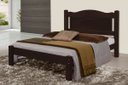 Ver imagem 1 de Cama Queen Size Paris de Madeira Maciça Tauari - Cor Tabaco