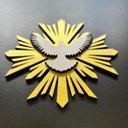Ver imagem 3 de Aplique Decorativo Parede Mdf Espírito Santo Amor Deus Jesus