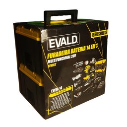 Kit Furadeira Bateria 20v Multifuncional 14 em 1 Brushless Evfm-14 Evald-bivolt - 5