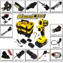 Ver imagem 2 de Kit Furadeira Bateria 20v Multifuncional 14 em 1 Brushless Evfm-14 Evald-bivolt