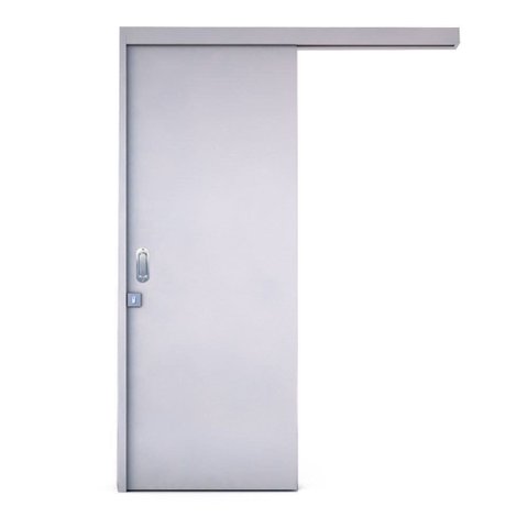 Porta de Correr Branca Primer Lisa 210x60 com Fechadura