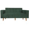 Namoradeira Sofá Monica 3 Lugares 1,90 Verde - 2