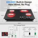 Ver imagem 2 de Vbgk Cooktop Elétrico 30" 7200w com 4 Queimadores e Controle por Botão