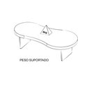 Ver imagem 4 de Mesa de Centro para Sala 120 Cm 4732 Cinamomo Arly Cinamomo