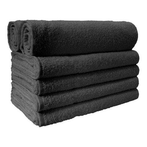 Toalha de Rosto para Salão Kit Preto 48 Unidades