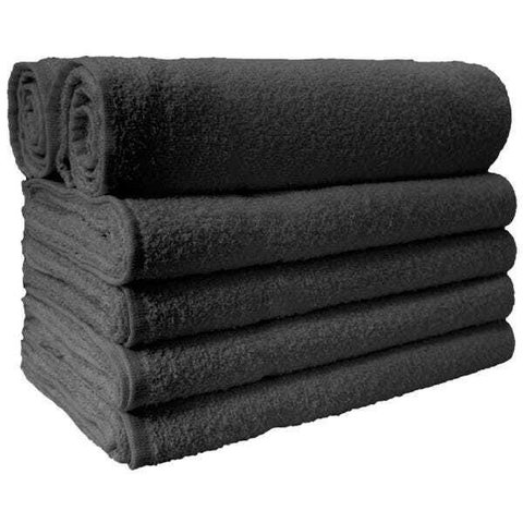 Toalha de Rosto para Salão Kit Preto 96 Unidades
