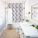 Ver imagem 1 de Papel de Parede Lavavel para Banheiro Revestimento Brilho Peixinhos - 0,58 x 1,00m