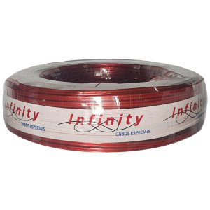Fio Bicolor 2 UNI - Vermelho-Preto Rolo 100 Metros 2X 2,5Mm