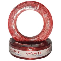 Fio Bicolor 2 UNI - Vermelho-Preto Rolo 100 Metros 2X 2,5Mm - 2