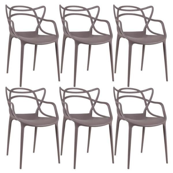 Kit 6 Cadeiras Masters Allegra - Fendi - 1