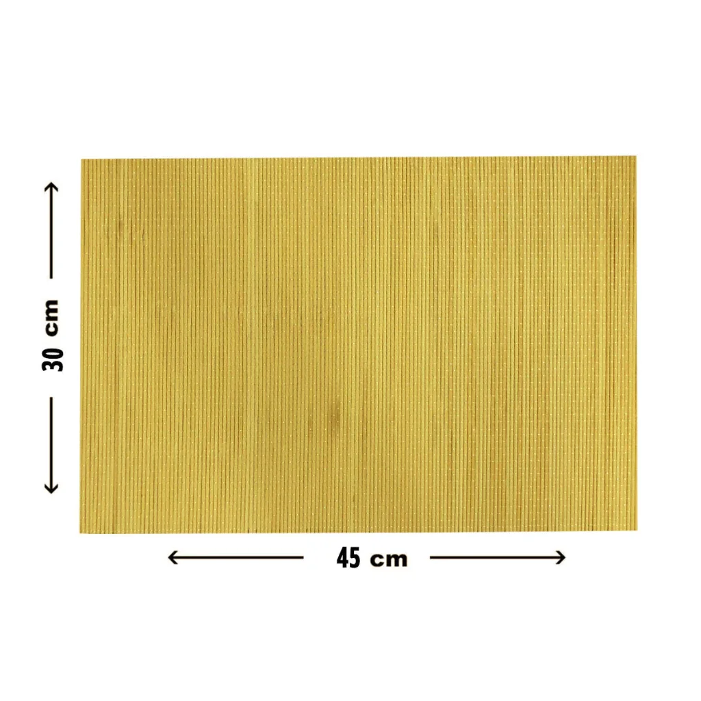 4 Jogo Americano Esteira Bambu Natural Tocantins Am 30x45 - 6