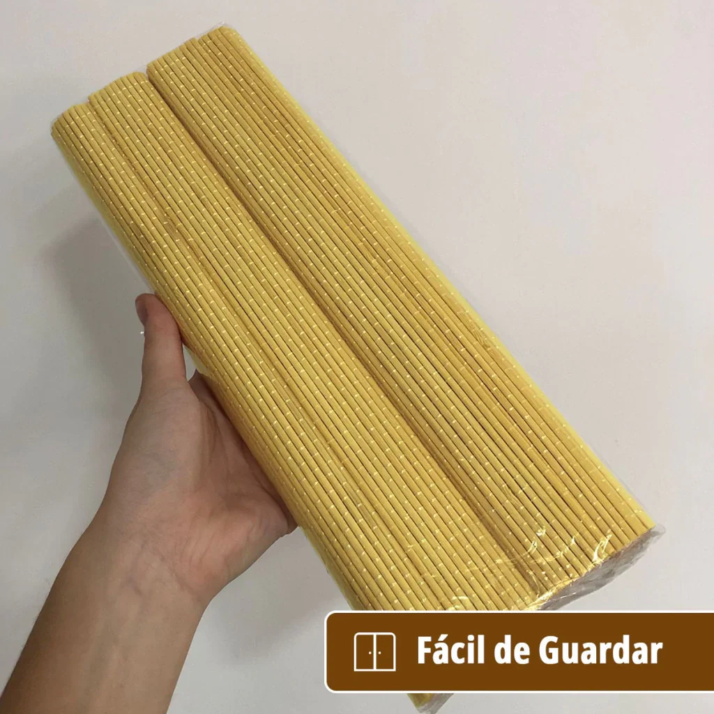 4 Jogo Americano Esteira Bambu Natural Tocantins Am 30x45 - 5