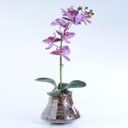 Ver imagem 2 de Arranjo de Orquídea Artificial Lilás Dani
