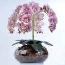 Ver imagem 1 de Arranjo de Orquídea Artificial com Pintas Vinho Manu