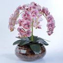 Ver imagem 2 de Arranjo de Orquídea Artificial com Pintas Vinho Manu
