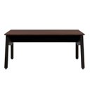 Ver imagem 4 de Mesa Escrivaninha Escritório com 150cm Industrial Tampo Chanfrado e Pés Metálicos F5 Office Louro Preto