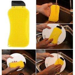 Bucha Silicone Antibacteriana Esponja Lavar Louça Esponja - 5