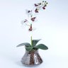 Arranjo de Orquídea Artificial Branca Miolo Vinho Paty - 1