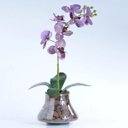 Ver imagem 2 de Arranjo de Orquídea Artificial Lilás e Vinho Michele