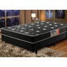 Cama Box Conjugada Casal Preto Poliéster Espuma D28 Umaflex Granada 51x138x188 - 1