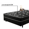 Cama Box Conjugada Casal Preto Poliéster Espuma D28 Umaflex Granada 51x138x188 - 5