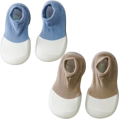 Kit 2 Pantufa Primeiros Passos com Sola Tpe