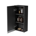 Ver imagem 1 de Armário para Lavanderia 1 Porta 2 Prateleiras MDP 30cm Preto Mercado Das Prateleiras