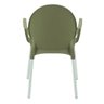 Cadeira Tramontina Grace Empilhável Verde Oliva em Polipropileno Pés Alumínio - 4