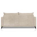 Ver imagem 4 de Sofá Living 2 Lugares com Pés de Ferro Almofadas Soltas 160cm Neso Bouclê Bege