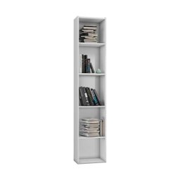 Estante Livreiro Janaina com 4 Prateleiras Branco - Ajl Móveis - 3