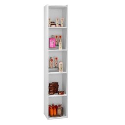 Estante Livreiro Janaina com 4 Prateleiras Branco - Ajl Móveis - 2