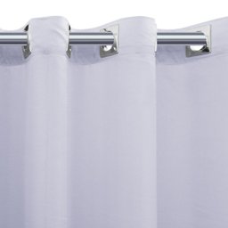 Cortina Voil Branco Forro Micro Fibra 5,00x2,80 Ilhós Cromado - 2