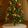 Saia Tapete Base Árvore de Natal Modelo 10 Decoração Papai Noel Enfeite Natalino Luxo Luvinco - 9