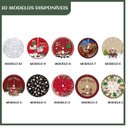 Ver imagem 3 de Saia Tapete Base Árvore de Natal Modelo 10 Decoração Papai Noel Enfeite Natalino Luxo Luvinco