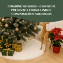 Ver imagem 6 de Saia Tapete Base Árvore de Natal Modelo 10 Decoração Papai Noel Enfeite Natalino Luxo Luvinco