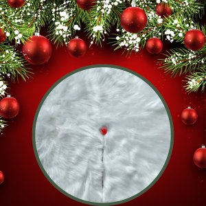 Saia Tapete Base Árvore de Natal Modelo 10 Decoração Papai Noel Enfeite Natalino Luxo Luvinco