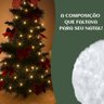 Saia Tapete Base Árvore de Natal Modelo 10 Decoração Papai Noel Enfeite Natalino Luxo Luvinco - 8