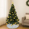 Saia Tapete Base Árvore de Natal Modelo 10 Decoração Papai Noel Enfeite Natalino Luxo Luvinco - 10