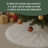 Saia Tapete Base Árvore de Natal Modelo 10 Decoração Papai Noel Enfeite Natalino Luxo Luvinco - 11