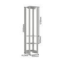 Ver imagem 4 de Estante Closet 40cm 3 Prateleiras e 1 Cabideiro - Branco