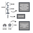 Ver imagem 2 de Kit Varão para Cortinas 3,0mts Duplo 19/28mm Prata