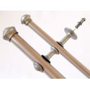 Ver imagem 1 de Kit Varão para Cortinas 3,0mts Duplo 19/28mm Prata