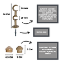 Ver imagem 2 de Kit Varão para Cortinas 3,0mts Duplo 19/28mm Ouro Velho